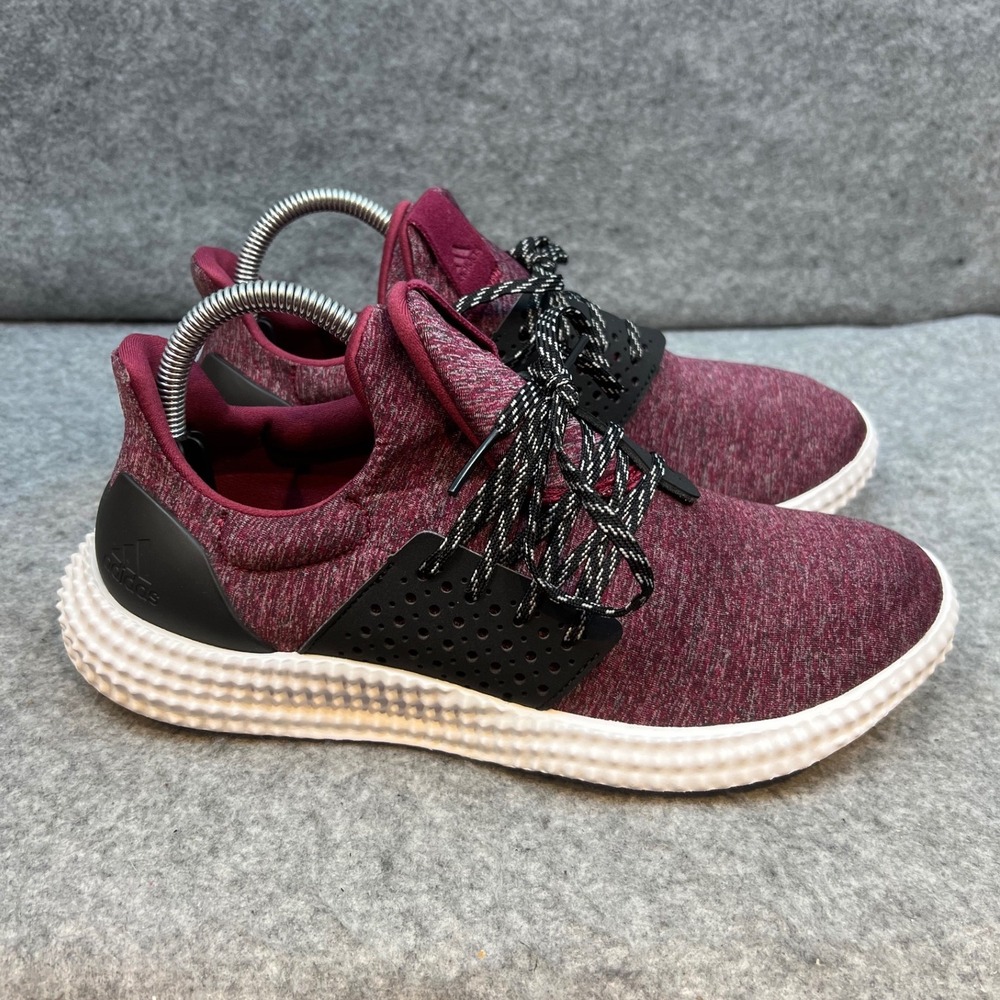 Adidas Athletics 24/7 Training Shoes Maroon Black White Womens Sneakers Size 8.5 - Picture 3 of 8